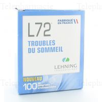 LEHNING L72 Troubles du sommeil x100 comprim&eacute;s orodispersibles