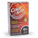 LES 3 CH&Ecirc;NES Color & soin n&deg;4N ch&acirc;tain naturel