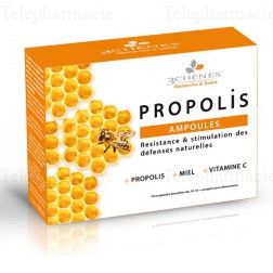 LES 3 CH&Ecirc;NES Propolis 10 ampoules