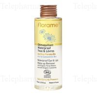 FLORAME Eaux florales bio - D&eacute;maquillant yeux waterproof flacon 110ml