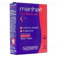 MANHAE Manha&eacute; Cys Mannose 15+ boite de 10 sticks