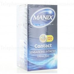 Contact ultra-fins sensations intactes preservatifs x28