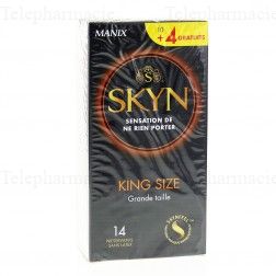 MANIX SKYN sensation de ne rien porter King size 10 + 4 gratuits