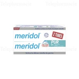 MERIDOL dentifrice pur 0% Lot de 2 *75ml