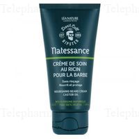 NATESSANCE Cr&egrave;me de soin au ricin pour la barbe 50 ml