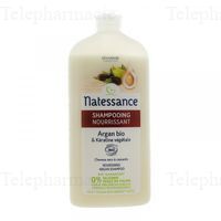 NATESSANCE Shampooing nourrissant argan & k&eacute;ratine v&eacute;g&eacute;tale flacon 500ml