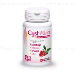 NATURAL NUTRITION Cyst elim pot de 30 g&eacute;lules