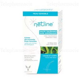 NETLINE Cr&egrave;me d&eacute;colorante peau sensible 2 tubes 30ml