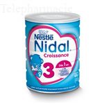 NESTLE Nidal Lait de croissance 3&egrave;me &acirc;ge 800g