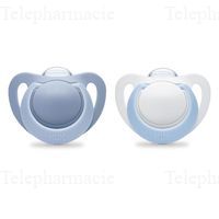 NUK Sucettes Genius lot de 2 gar&ccedil;on physio plus 0-2 mois