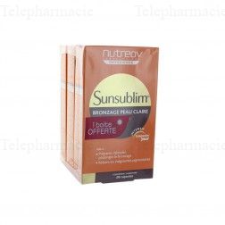 NUTREOV Sunsublim bronzage sp&eacute;cial peaux claires lot de 3 x 28 capsules