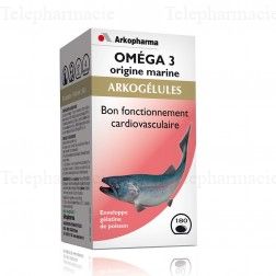 ARKOPHARMA Arkogelules - Om&eacute;ga 3 (Huile de Poisson) Bo&icirc;te 180 capsules