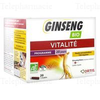 ORTIS GINSENG BIO 20 X 15 ML