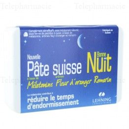 LEHNING P&acirc;te Suisse Nuit Sans sucre 40 pastilles