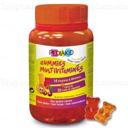 PEDIAKID Gommes multi-vitamin&eacute;es 60 gommes
