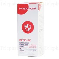 IMMUBIO Physionorm D&eacute;fense 100ml