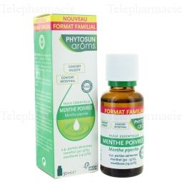 PHYTOSUNAROMS Huile essentielle Menthe poivr&eacute;e bio flacon 30 ml