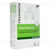PRANAROM Aromaforce - Capsules Bronches Bio 30 Capsules