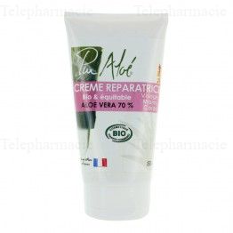 PUR ALOE Cr&egrave;me r&eacute;paratrice bio Aloe Vera 70% tube 150ml