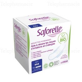 SAFORELLE Serviettes Hygi&eacute;niques Nuit x 10