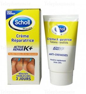 SCHOLL Expert traitement - Cr&egrave;me anti-crevasse K+ Tube 120ml