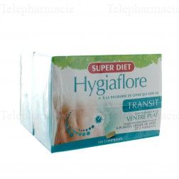 SUPERDIET Hygiaflore transit et ventre plat Lot de 2 x 150 comprim&eacute;s