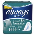 Ultra Normal Plus avec ailettes 14 serviettes