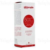 SKINCODE Fluide solaire protecteur visage SPF50+ 100ml