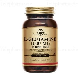 SOLGAR L-Glutamine 1000 mg Forme Libre 60 Comprim&eacute;s