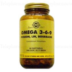 SOLGAR Omega 3-6-9 60 g&eacute;lules
