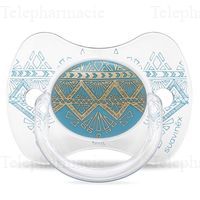 SUAVINEX Sucet r&eacute;vers silic 18-36m ethn turquoise