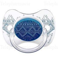 SUAVINEX Sucet r&eacute;vers silic 4-18m ethn turquoise