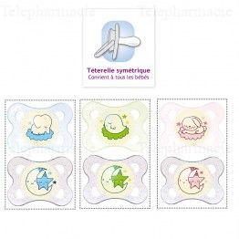 MAM Duo Sucettes 2-6 mois silicone sp&eacute;ciale nuit