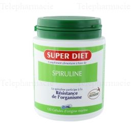 SUPERDIET Spiruline 120 g&eacute;lules