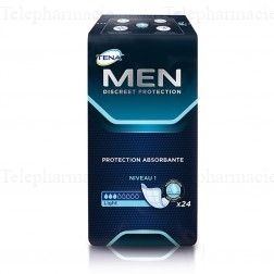 Men discreet protection absorbante niveau 1 light x24