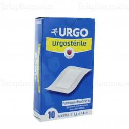URGO Urgost&eacute;rile petit pansement 5,3X8cm bt 10 5,3cm x 8cm