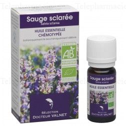 DOCTEUR VALNET Huile essentielle de sauge sclar&eacute;e bio flacon 10ml