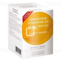 Vitamine D3 Lot de 2 x 60 g&eacute;lules