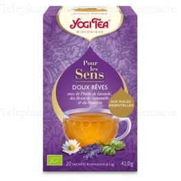YOGI TEA Pour les sens "Doux r&ecirc;ves" 20 sachets de 2.1g