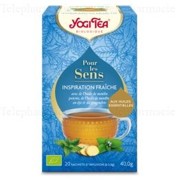 YOGI TEA Pour les sens "Inspiration Fra&icirc;che" 20 sachets de 2.0g