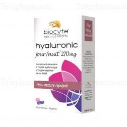 BIOCYTE Hyaluronic jour/nuit 30 comprim&eacute;s + 30 g&eacute;lules